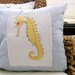Yellow Seahorse 18x18 Decorative Pillow Cover, Throw Pillow ,Toss Pillow, Accent Pillow