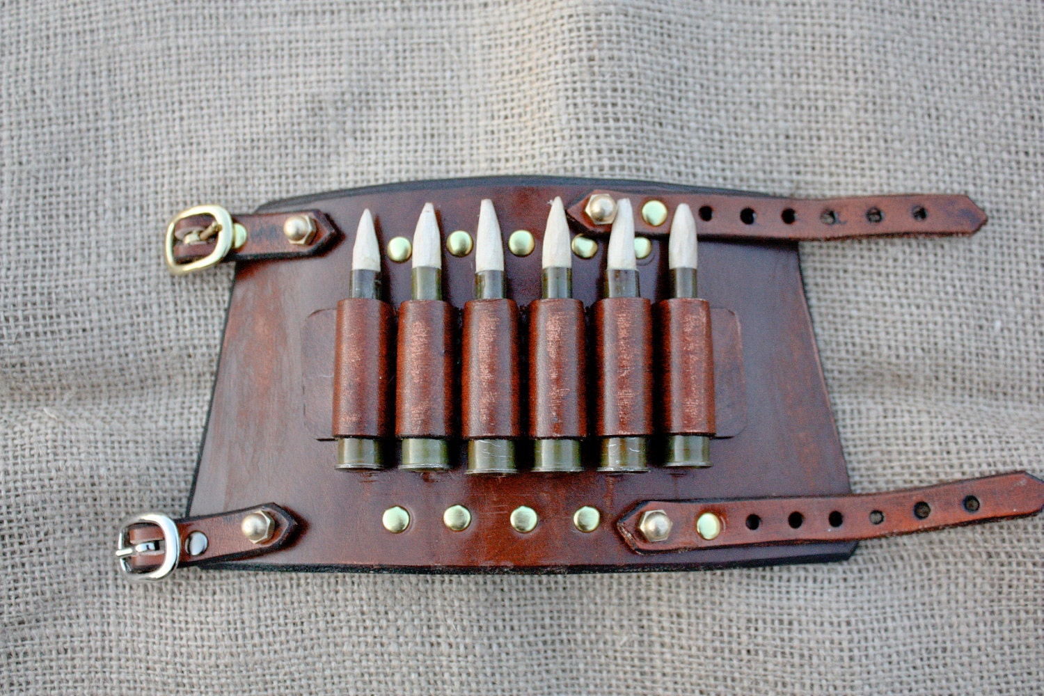 Reserve listing for Dakota Turner Steampunk Wooden Bullet Wrist Cuff
