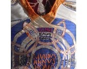 WorldYearMan Art Dress Vintage Nightgown Hand Embellished