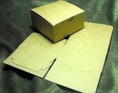 20 Pack Kraft Brown Paper Tuck Top Style Packaging Retail Gift Boxes 4X4X2 Inch Size