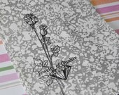 100 Pack 5 X 7 Inch Silver Color Rose Front Jewelry of Quality Flat Paper Merchandise Bags