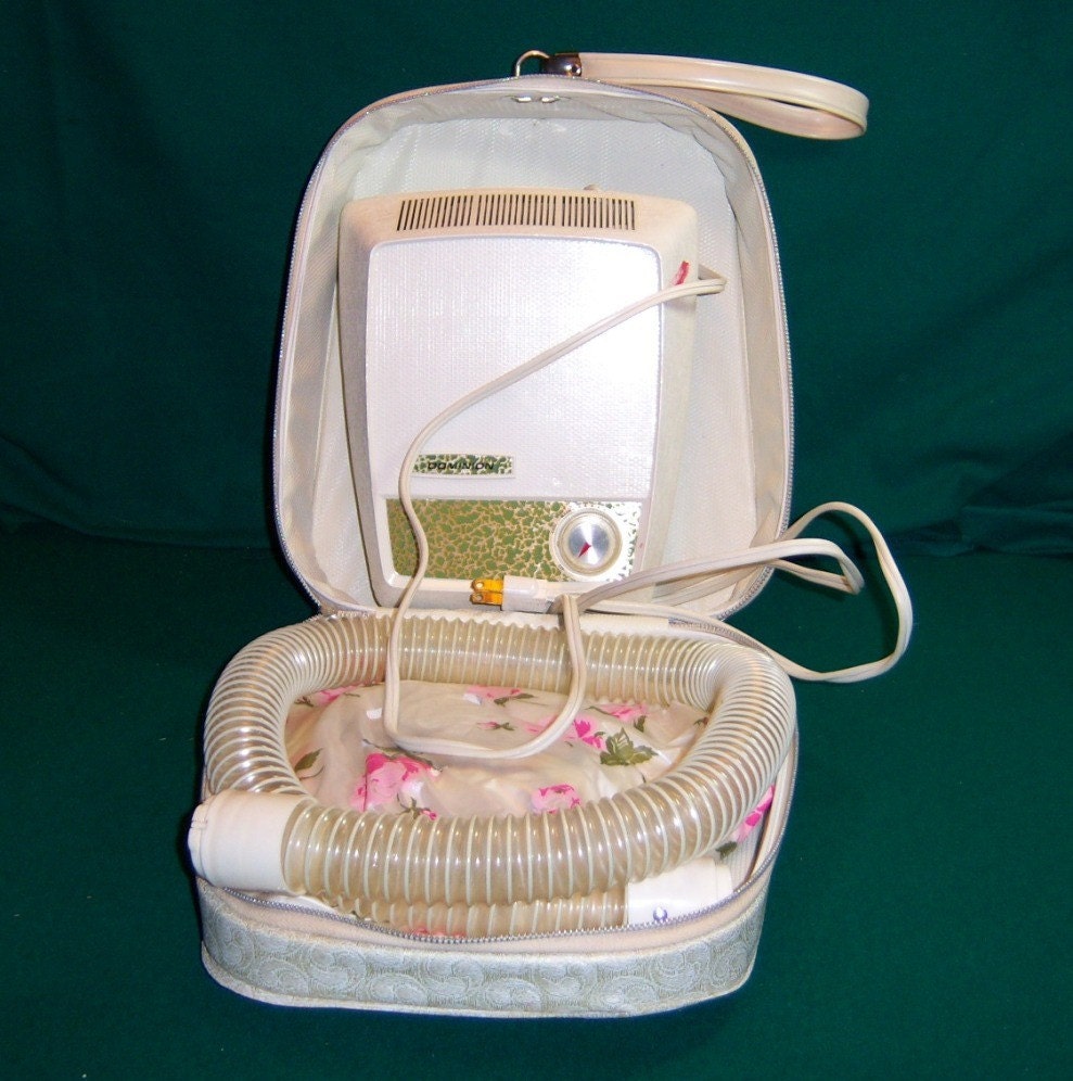 Vintage Bonnet Style Portable Hairdryer by Dominion
