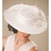 Vintage Inspired Large Brim Silk Period Bridal Hat