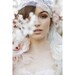 Pastel Blush Juliet Bridal Cap Chantilly Lace Silk Veil 740