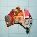 I Call Australia Home Lino Brooch