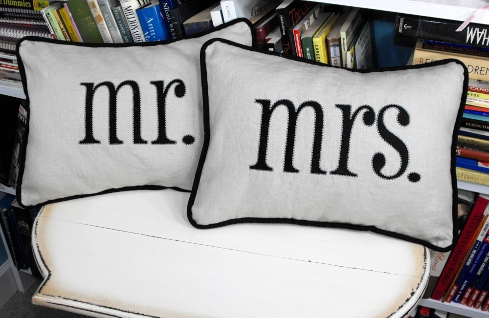 Reserved for ZRJ     mr and mrs Standard Shams - 20 x 26