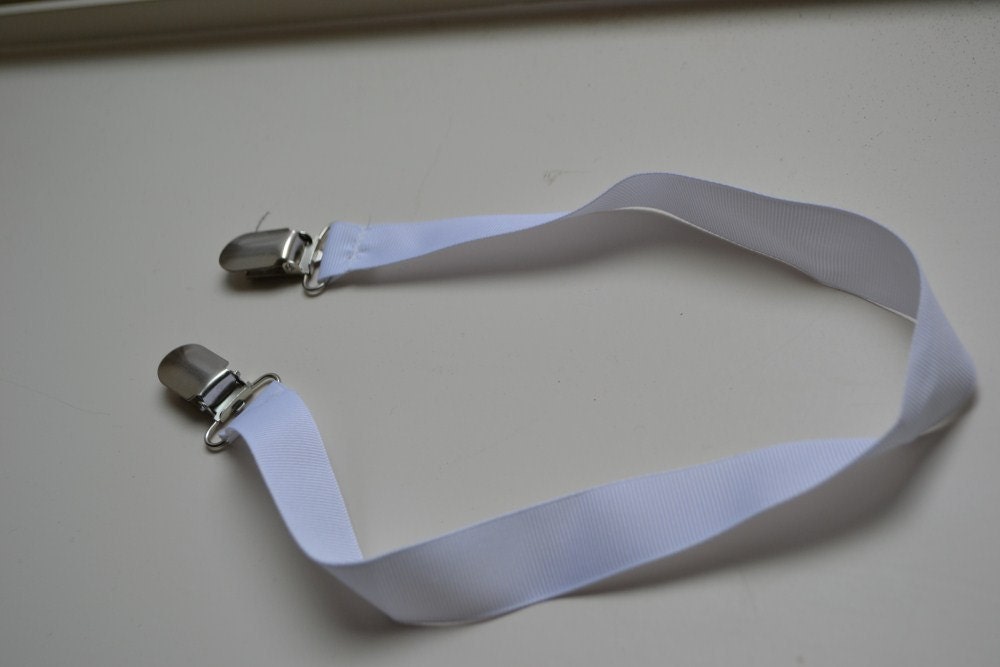 NURSING COVER CLIP,  White, Ribbon, Baby Pacifier, Toy, Ready to Ship