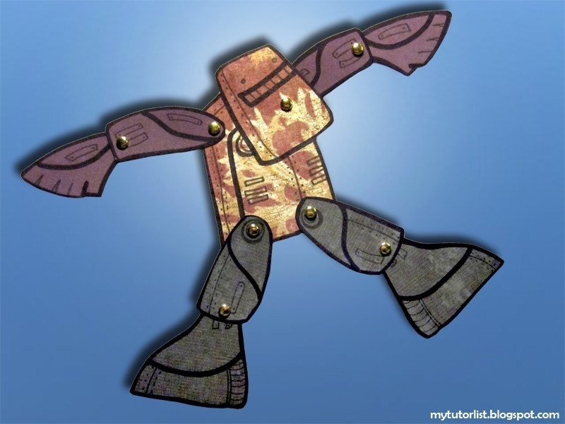 PDF Fly Bot Jointed Paper Robot Doll