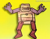 PDF Stress Bot Jointed Paper Robot Doll