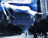Apres Moi Le Deluge - 11x14 Surreal Fantasy Fine Art Digital Collage Print