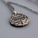 Silver Carpe Diem Necklace - Etched Inspirational Quote - OOAK