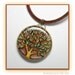 Tree of Life Statement necklace, polymer clay jewelry