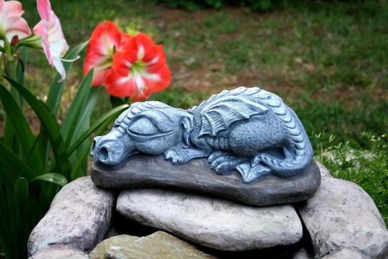 Dragon Garden Statue - BIG Sleeping Daphne Is So Adorable