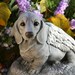 Dog Angel Statue Dachshund Pet Memorial Garden Decor Art