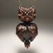 Owl Love Necklace - Vintage-Inspired, Polymer Clay, Pendant