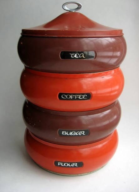Stacking Vintage Canister Set