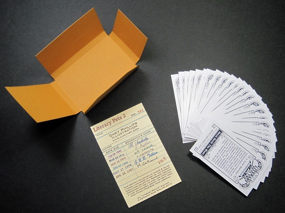 Literary Pets 2 Card Set