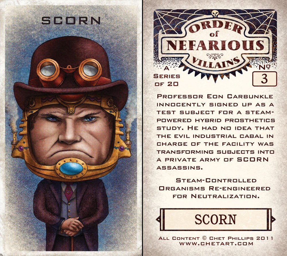 Order of Nefarious Villains Card Set