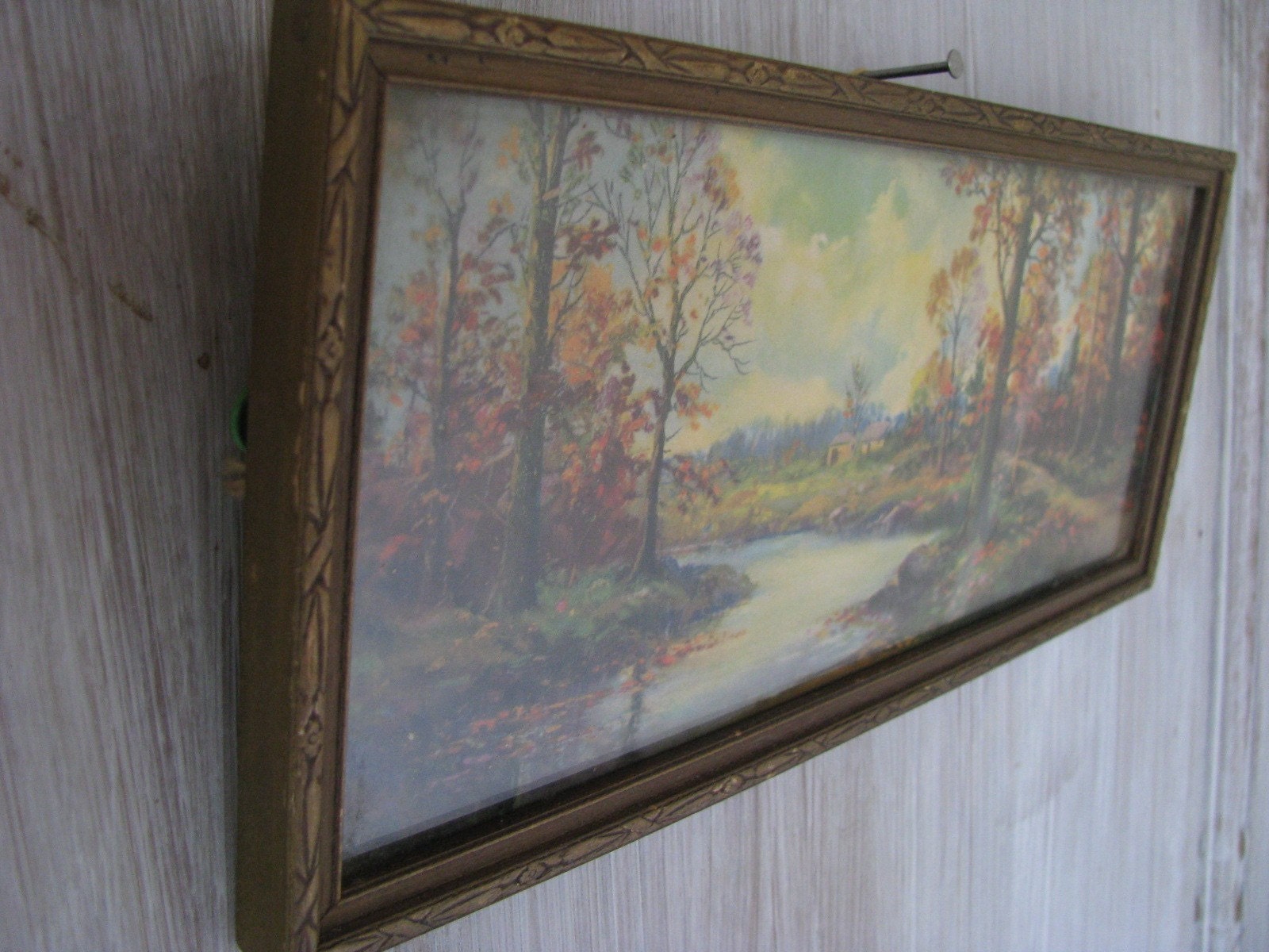 1920s Framed William Thompson Print by littlebyrdvintage on Etsy