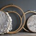 vintage wooden embroidery hoops