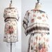 60s vintage floral print DOLMAN bodice dress / XS to M