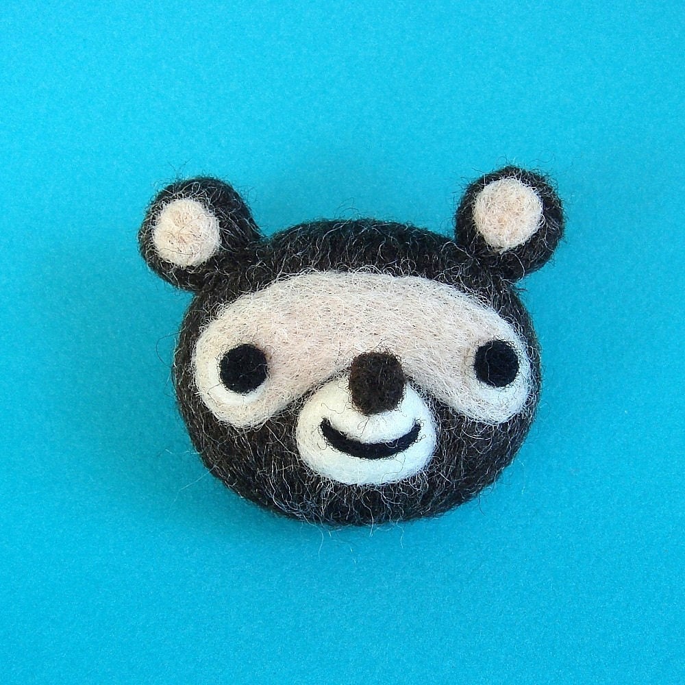 Raccoon Brooch