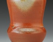 Red Cup, natural earth tones, handmade, wood fired