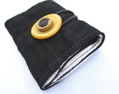 Recycled Black Suede wallet Circus