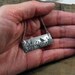 Bird necklace - Little bird in the tall grass -  silver