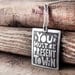 Motivational quote - You must be present to win necklace - Inspirational - graduation