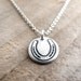 Tiny horseshoe necklace - lucky charm silver