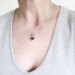 Beet necklace in sterling silver and concrete - vegetable jewelry beet pendant