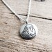 Tiny parakeet necklace silver budgie necklace pet lover
