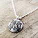 Border Collie necklace - silver tiny dog necklace