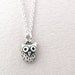 Very tiny owl necklace - silver owl jewelry small pendant eco friendly