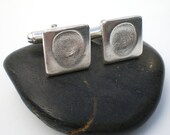 Personalized Dad, Silver Fingerprint Cufflinks, Fathers Day Jewelry, Wedding Cufflinks, Thumbprint Jewelry, Customized Jewelry