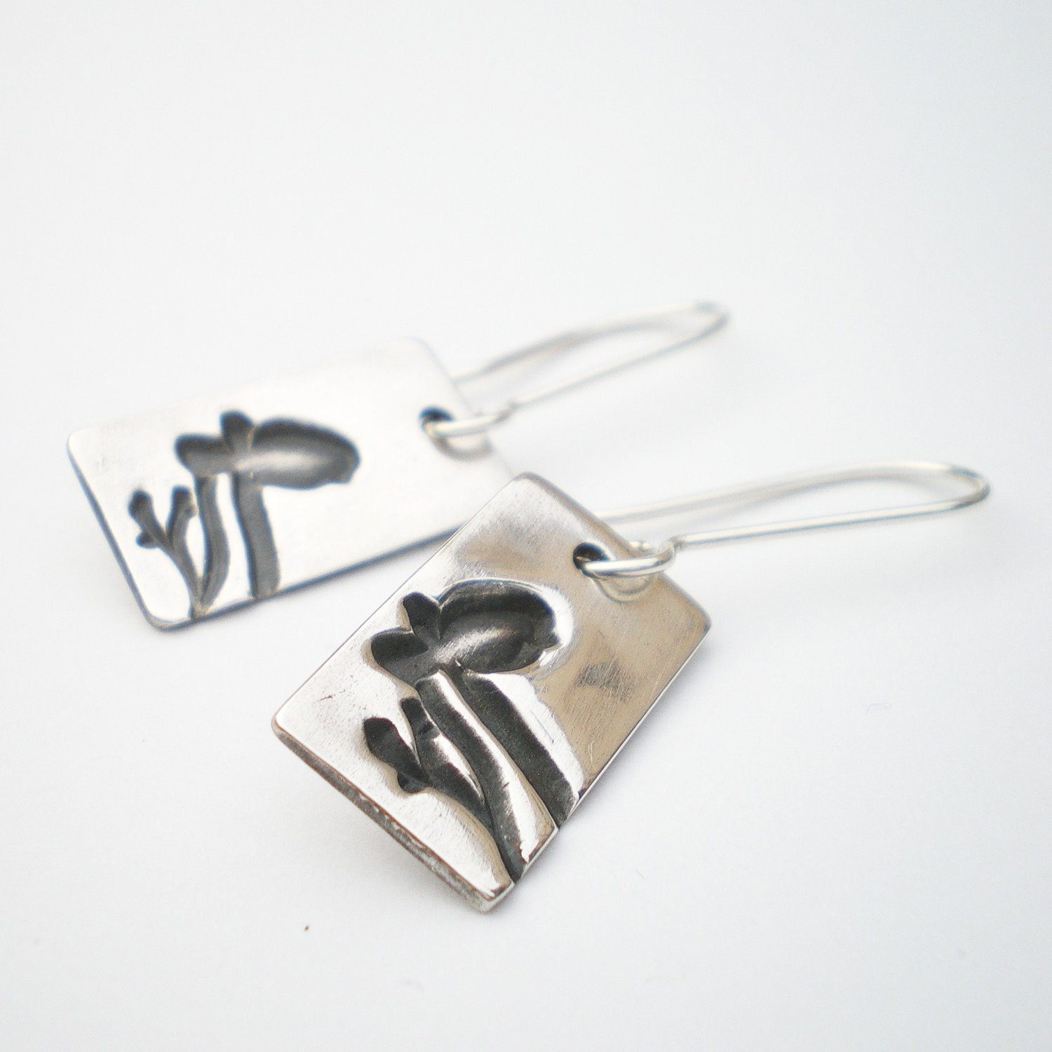 Silver Bird Earrings, Bird Motif Earrings, Silver Birds Earrings
