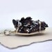STEEL COLORED DRUZY NECKLACE WITH ANTIQUE BUGLE BEADS