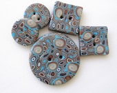 Retro Button Set 5 pcs