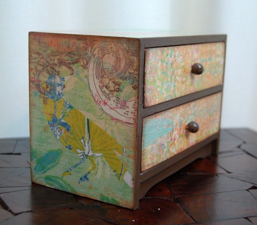 Birds of a Feather Wooden Dresser Box