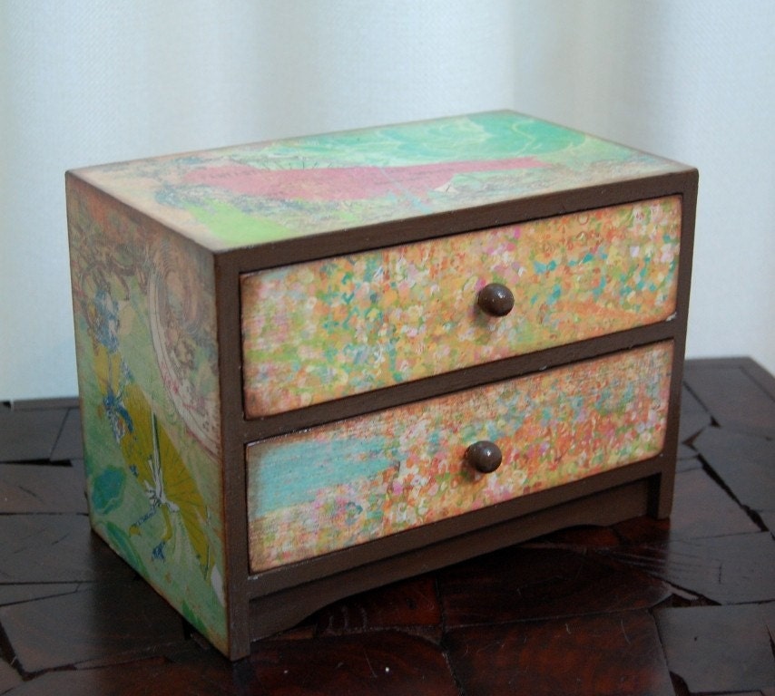 Birds of a Feather Wooden Dresser Box