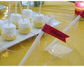 Custom Drinking Straw Flags - Set of 12