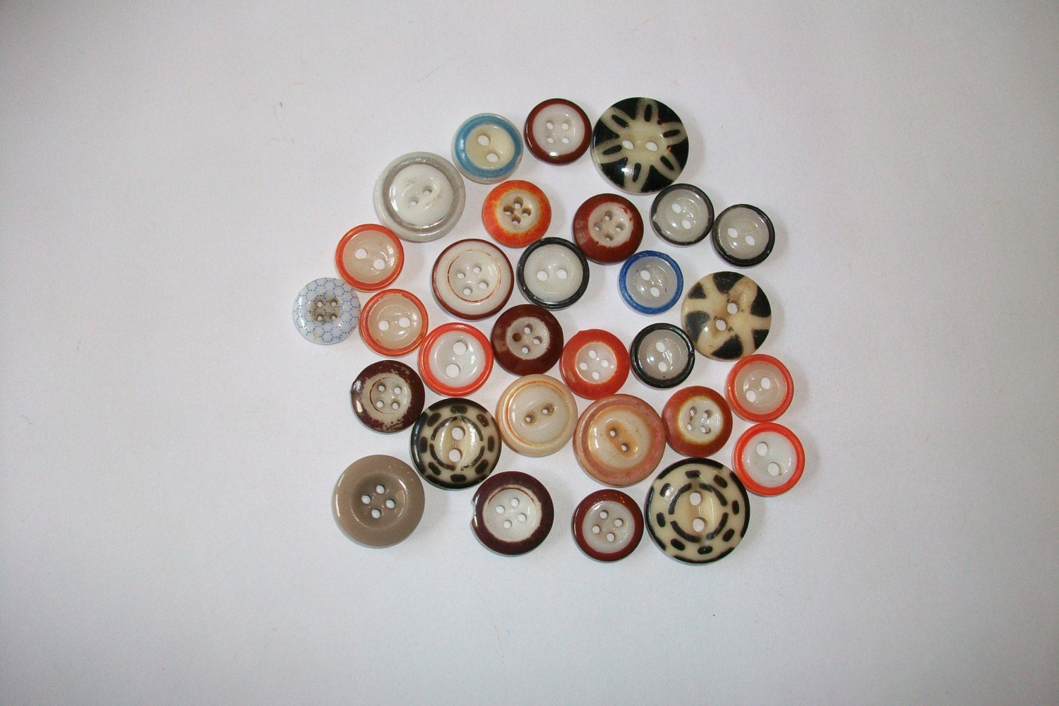 Antique China Glass Buttons No. 2