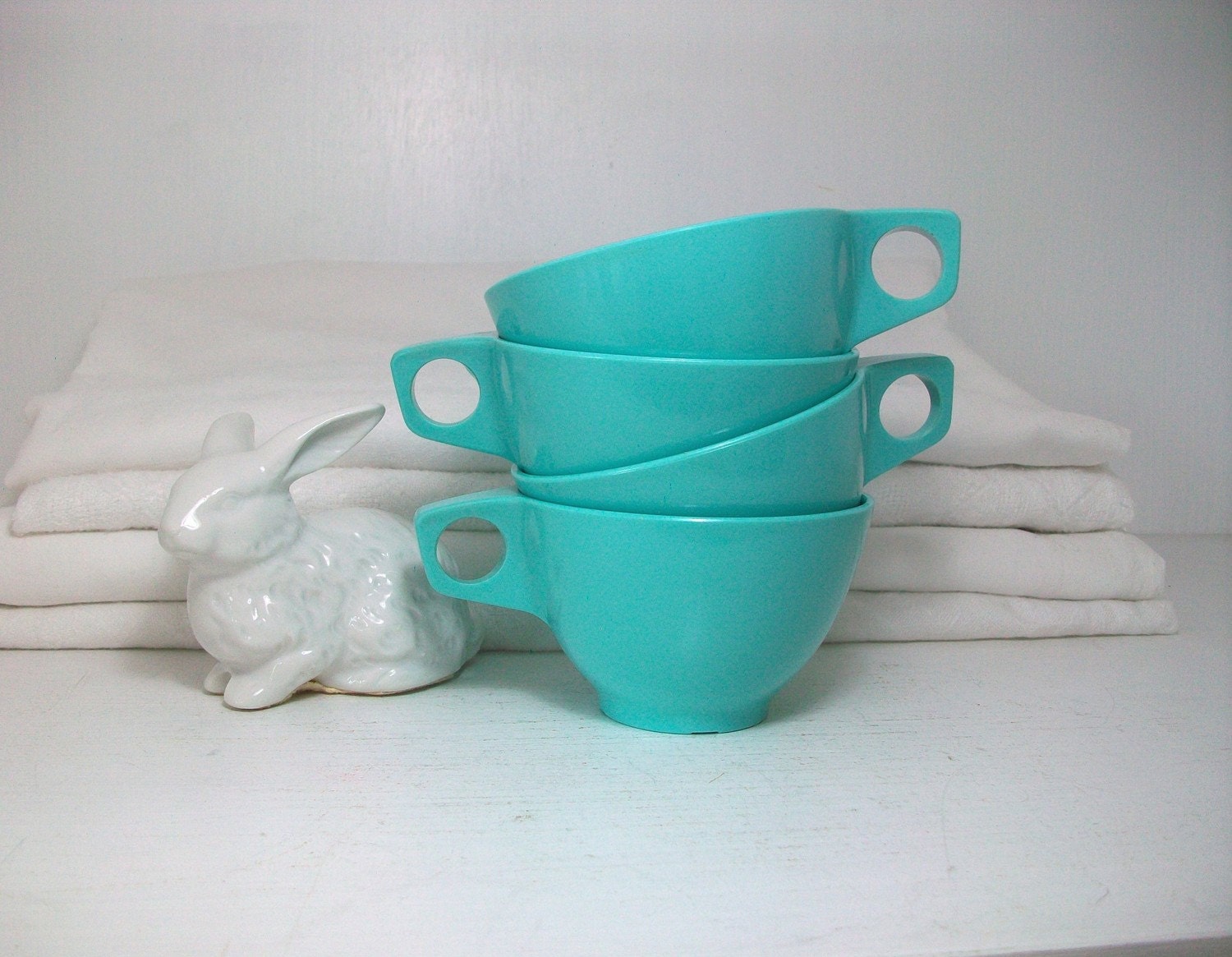 Robin's Egg Blue Vintage Cups