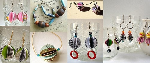 CUSTOM paper earrings