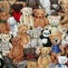 Teddy Bear Fabric - New - Cotton - 1 Yard