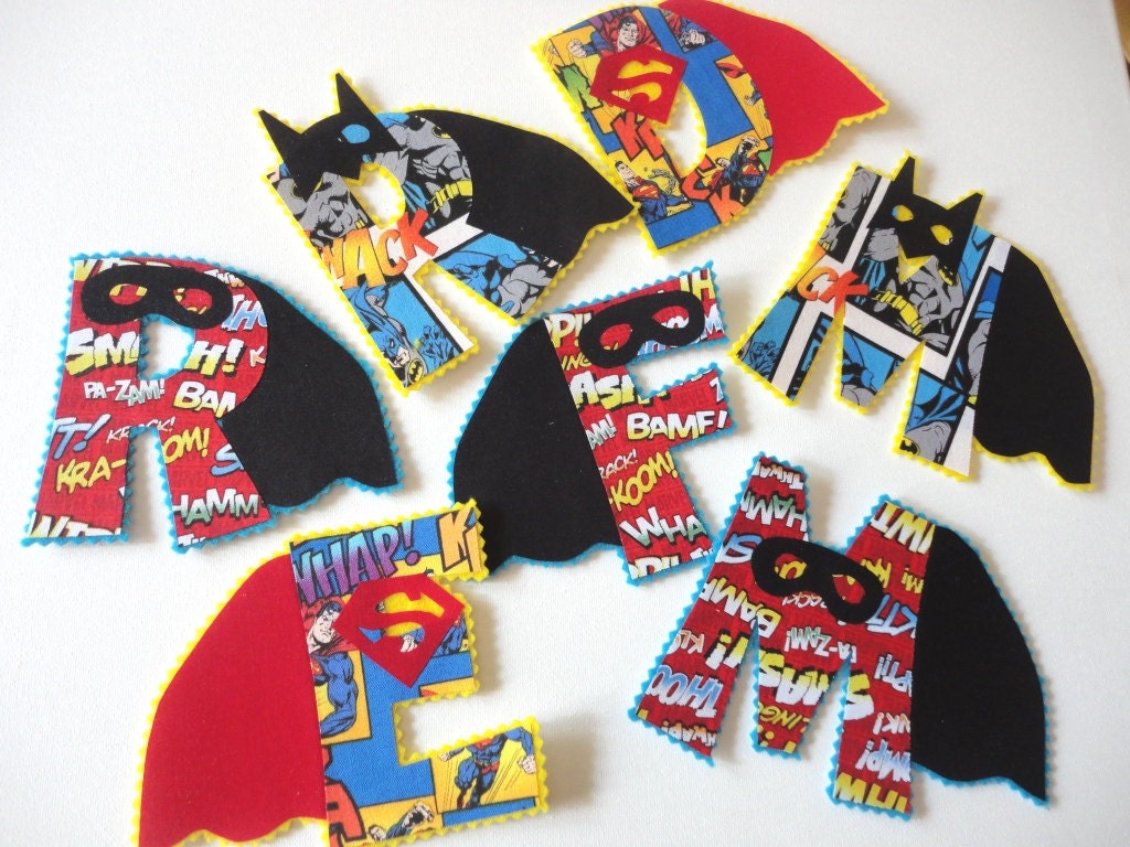1 Six Inch Superhero Iron On