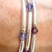 Tanzanite and Amethyst Wraparound Bracelet