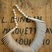 Two Tone Tribal Divide Necklace . 1980s