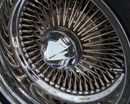 Classic Car Art - Rim Photograph - Diamond Rim - Fine Art Photograph
